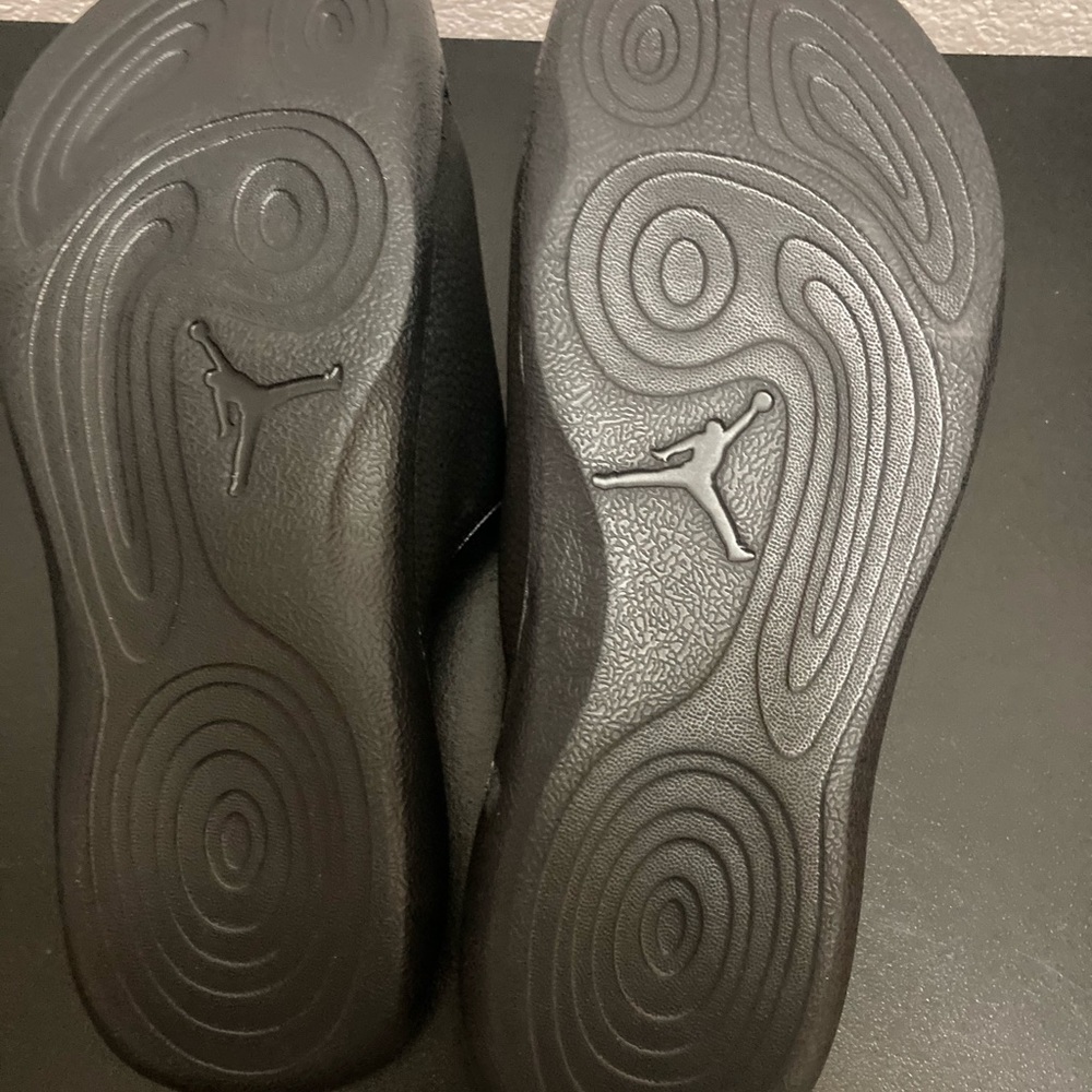 🎄New Mens Nike AIR JORDAN HYDRO 6 SIX SLIDES 7 8 9 10 11 12 881473 011 BLACK - Picture 3 of 12